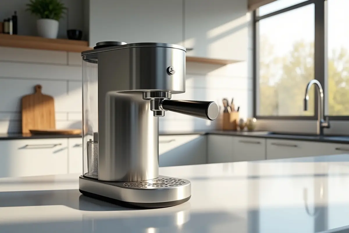 Stainless Steel for coffee maker on kitchen