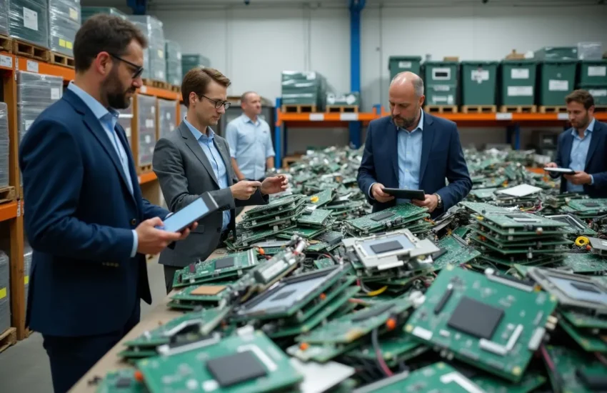 business managing electronic waste to maintain regulatory compliance standards